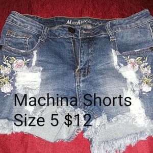 Machina Denim Shorts